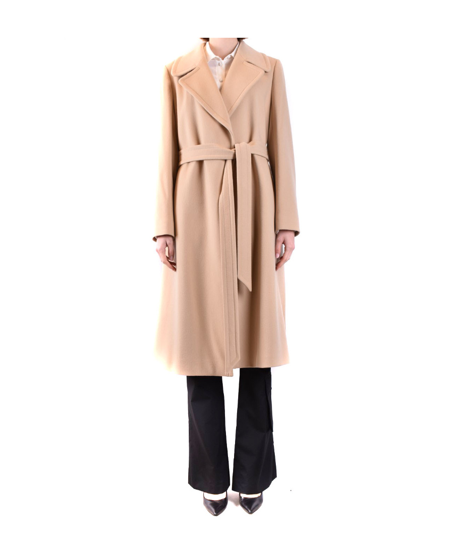 Tagliatore Waist Lapel Coat In Pink