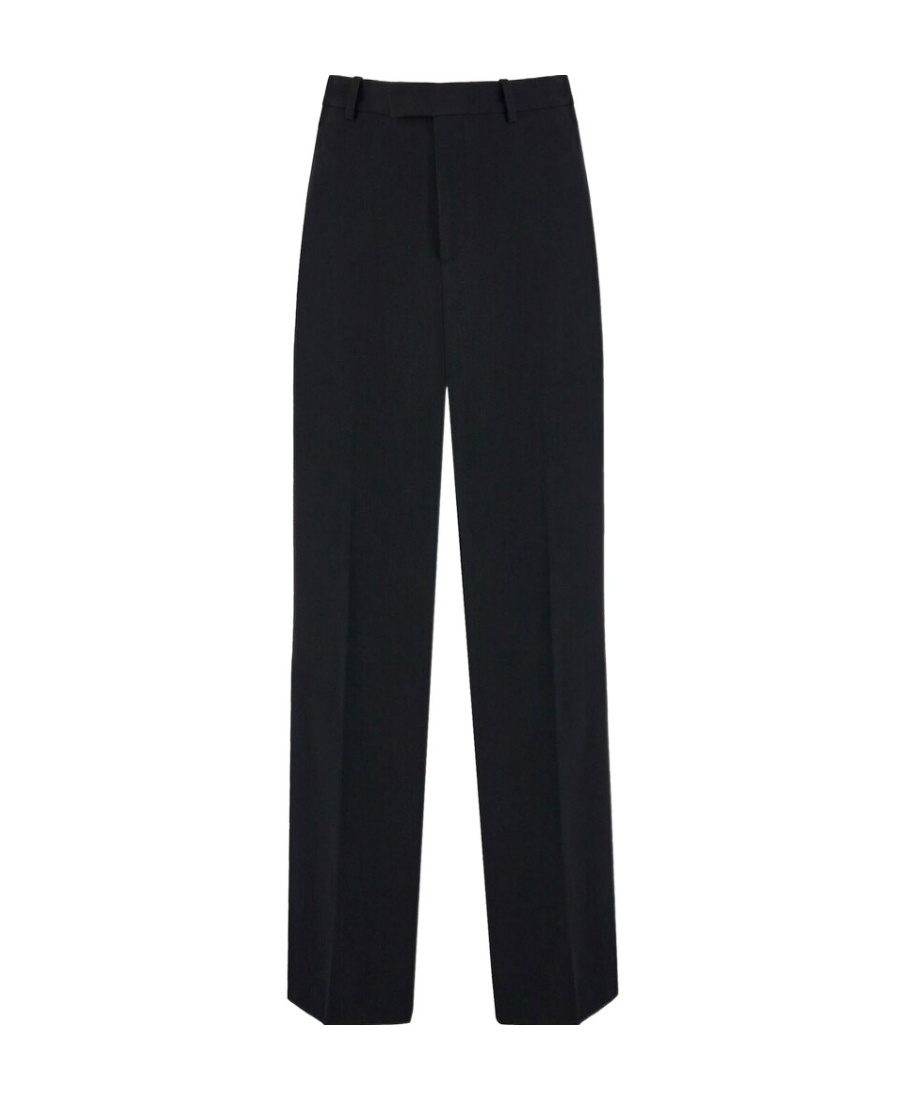 Ferragamo Straight-leg Pleated Trousers In Black