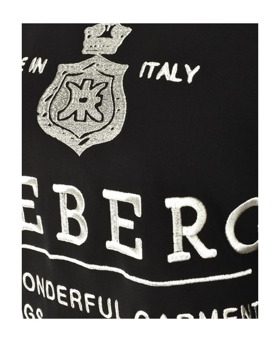 Iceberg Round-neck Pullover In Black