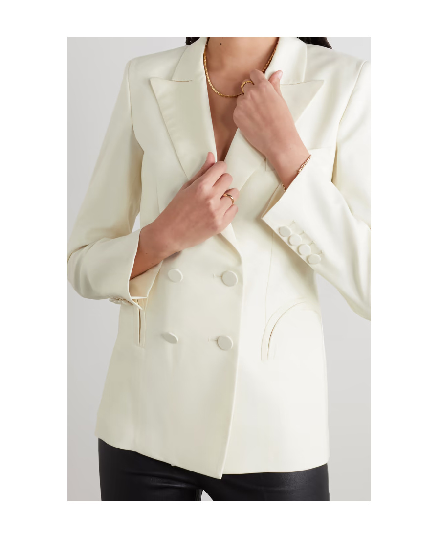 Blazé Milano Double-breasted Suit Jacket In Neutral