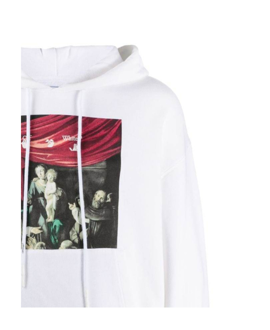Off-white Caravaggio Painting Over Hood White Blac Fw20 Mens Logo Sweater