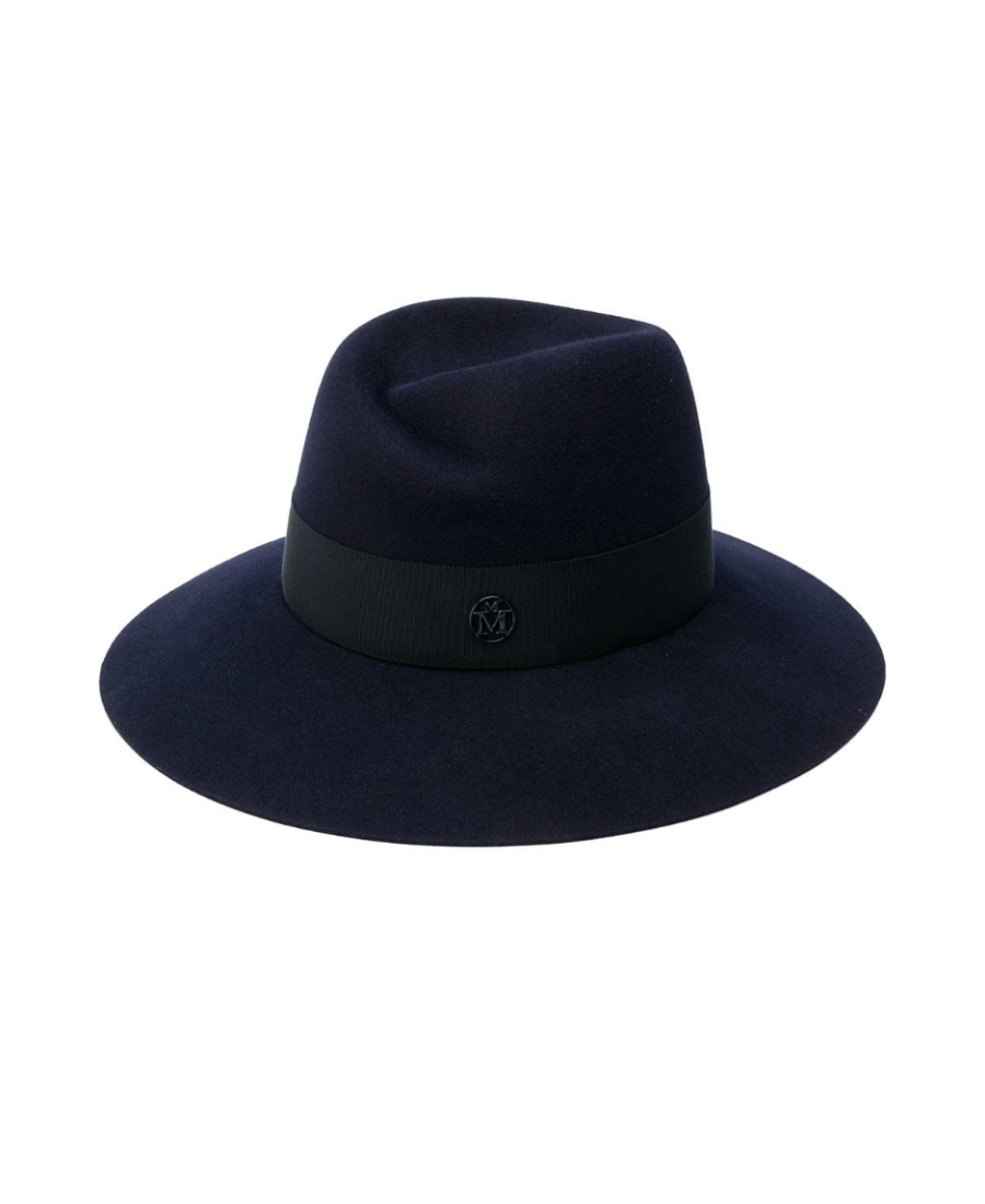 Maison Michel Virginie Fedora Hat In Blue