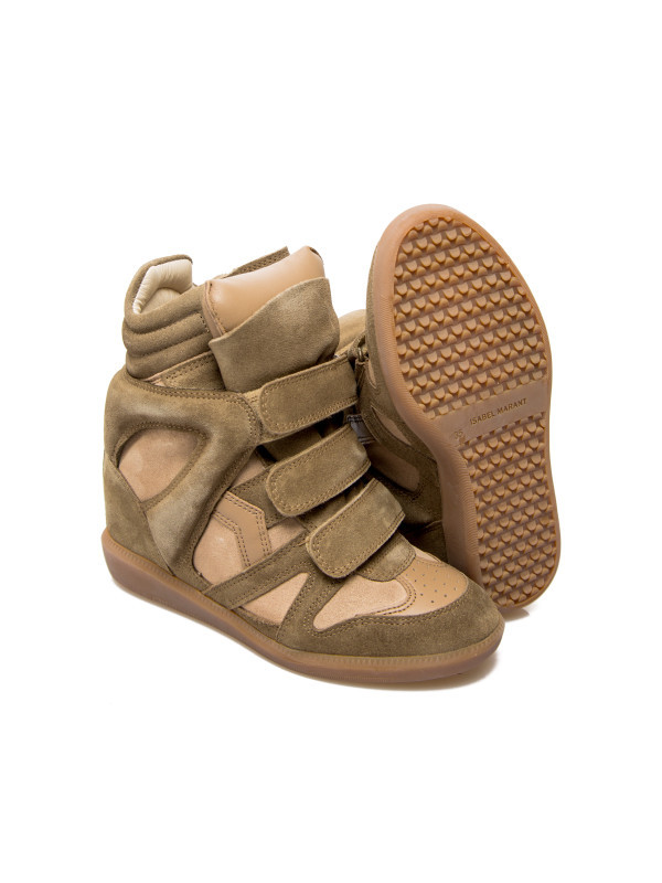 Isabel Marant Bekett High-heeled Sneakers In Brown