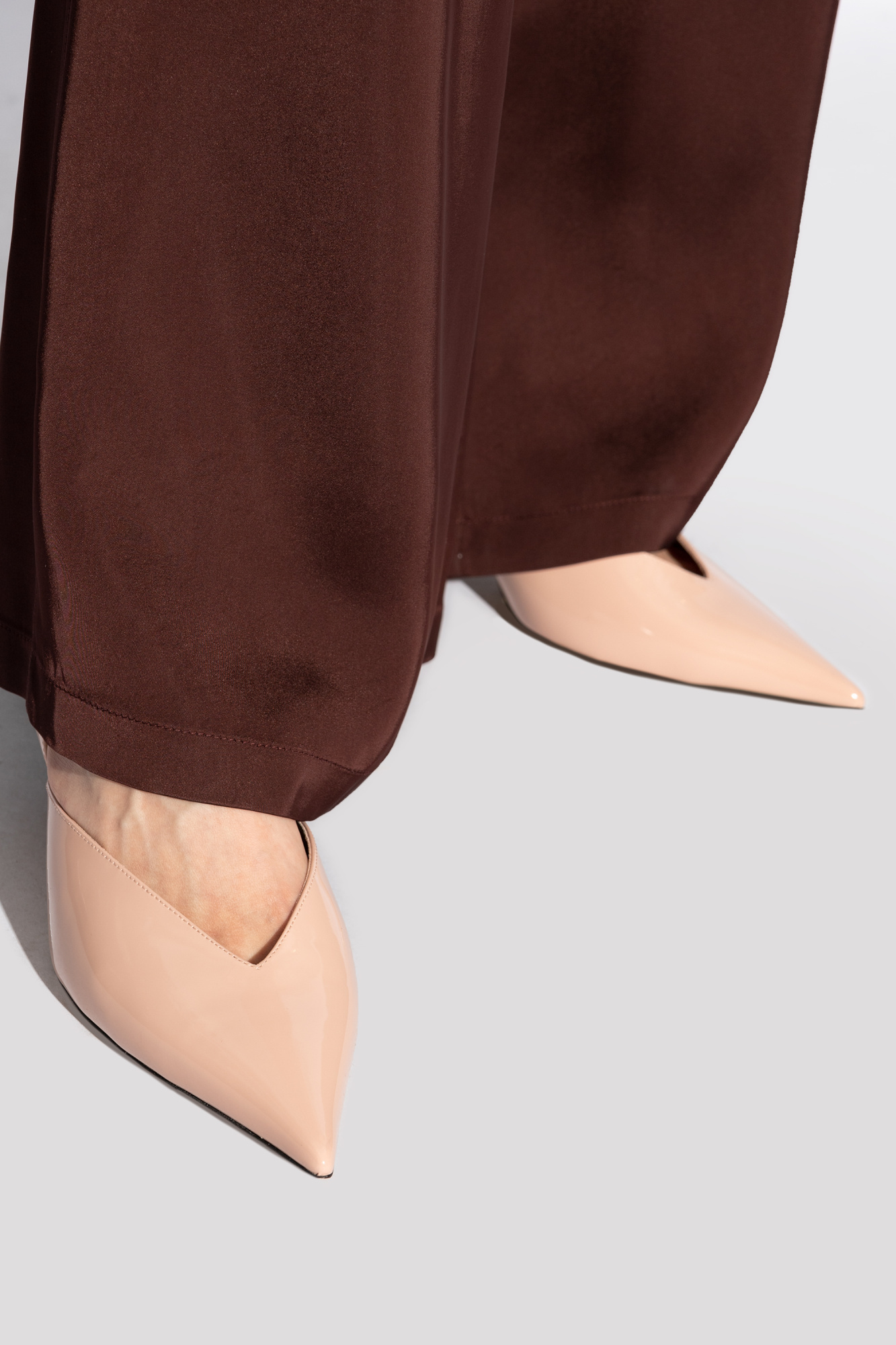 Jimmy Choo Maryanne 65 Leather Slingback Pump In Nude