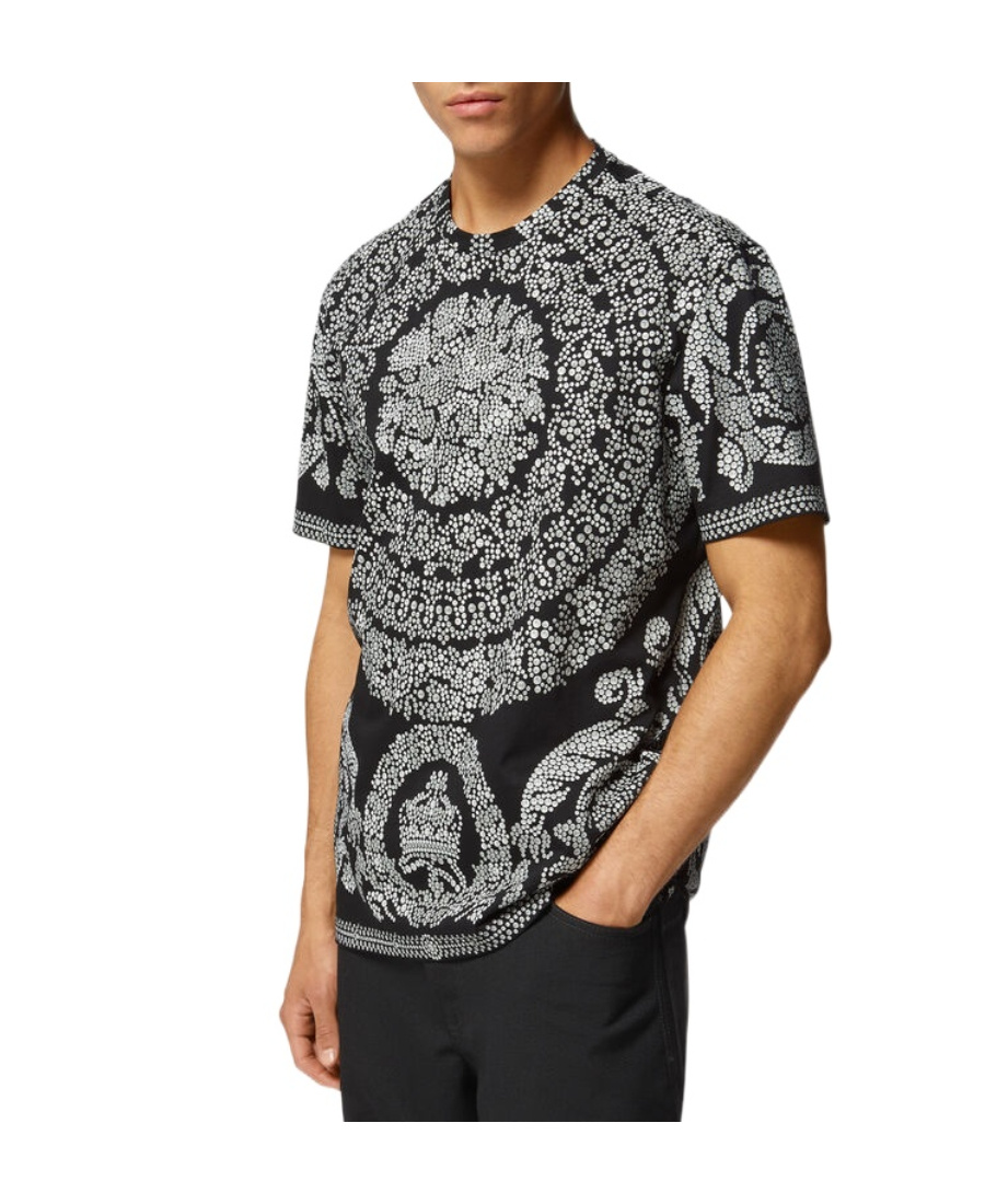 VERSACE BAROQUE-PRINT T-SHIRT