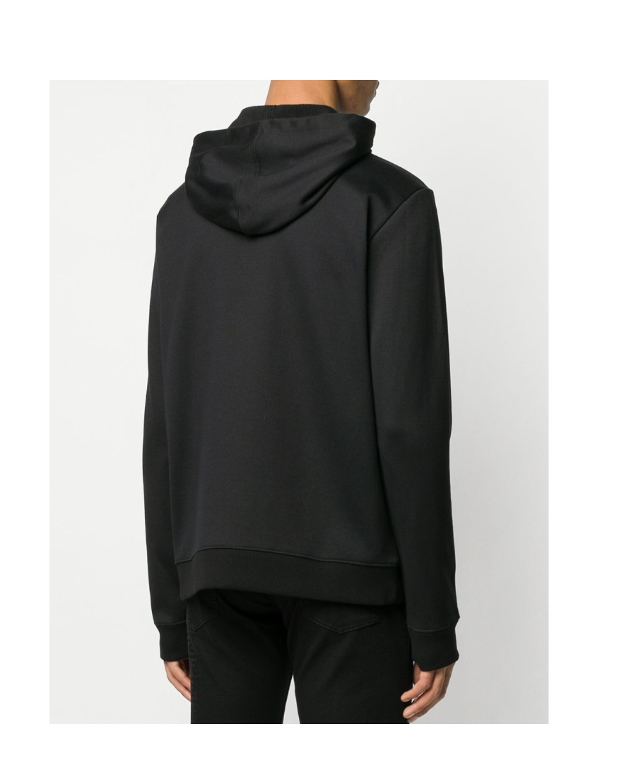 Valentino Vltn Zipped Hoodie In Gray