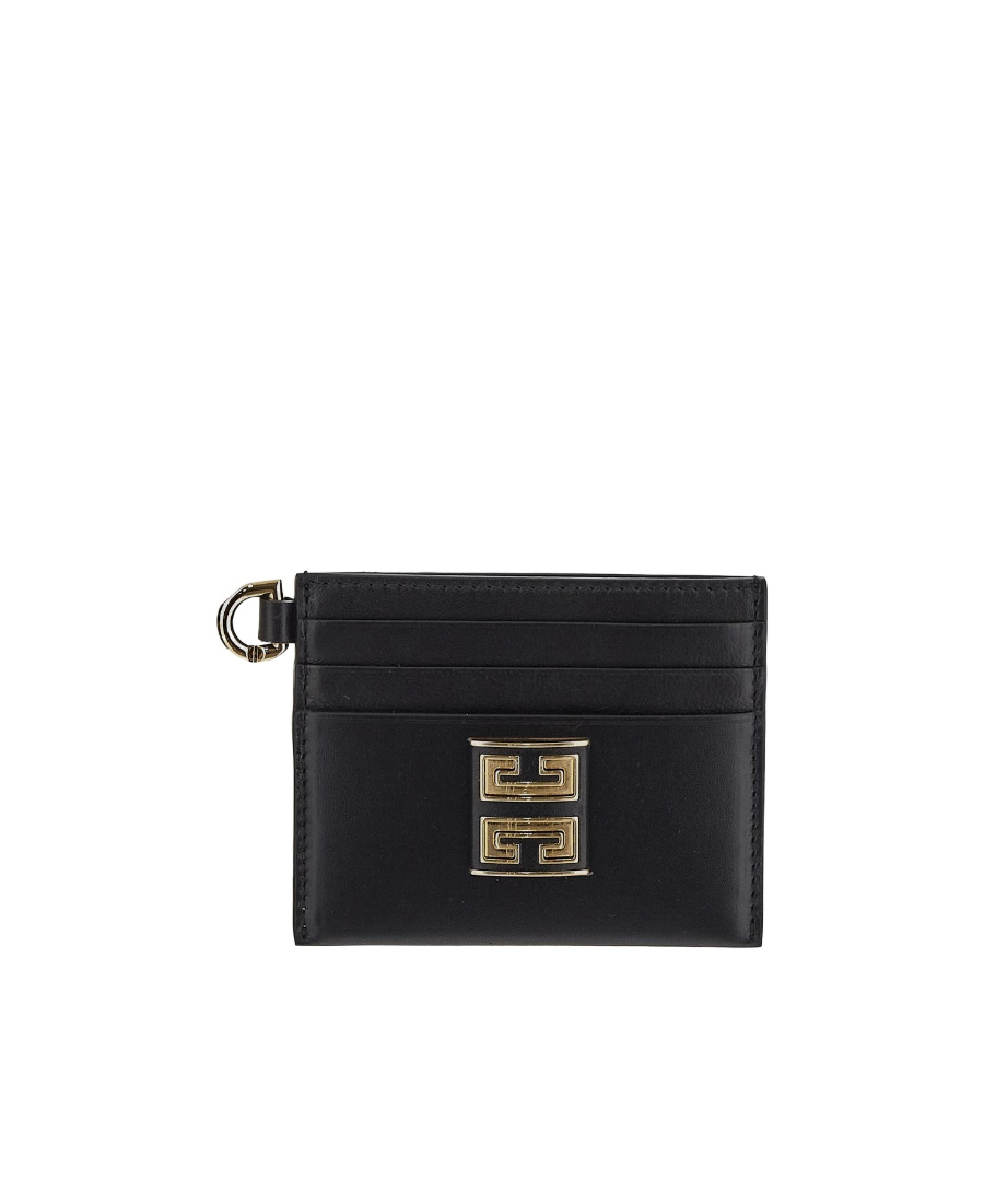 Givenchy 4g-plaque Leather Cardholder In Black