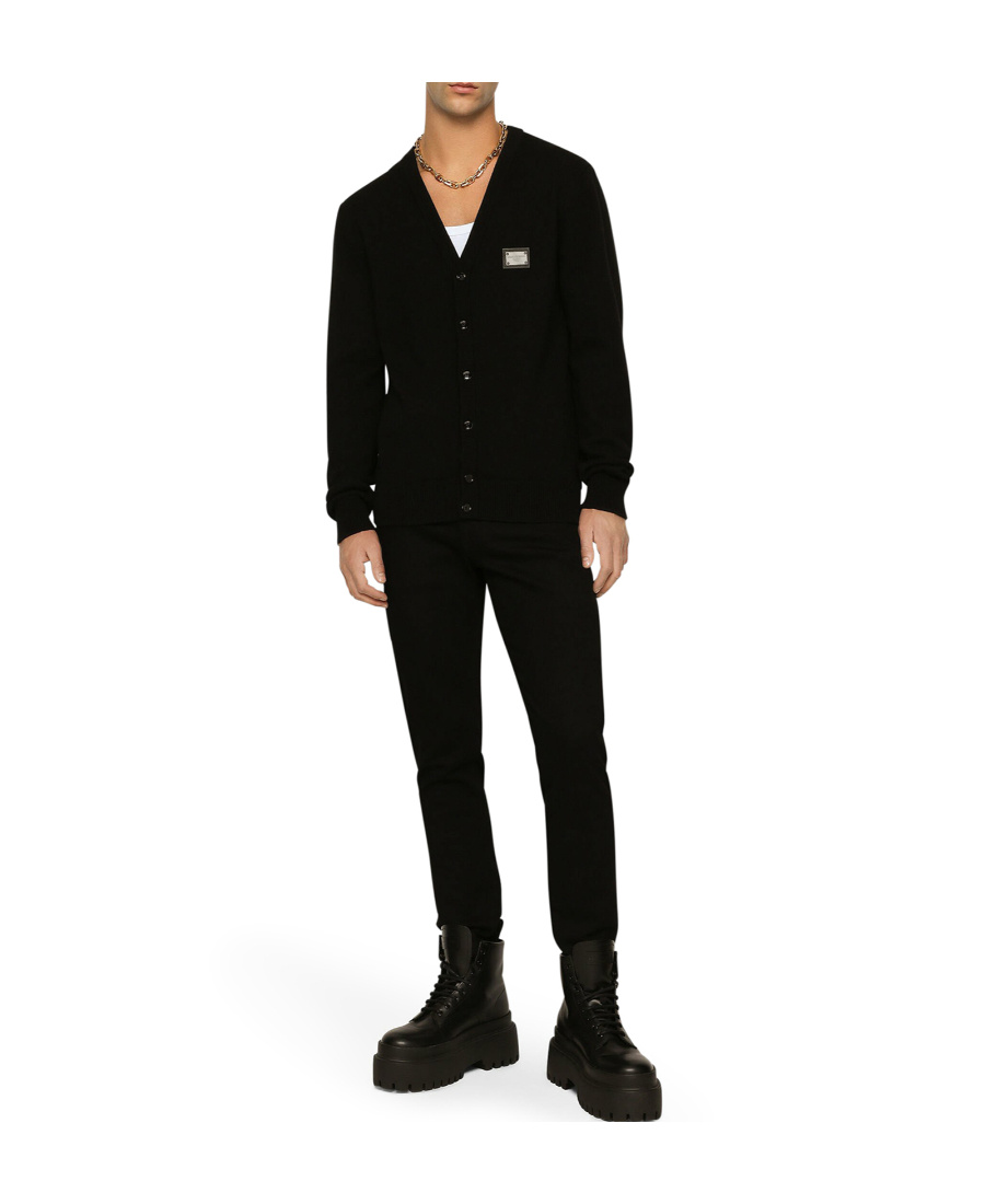 Dolce & Gabbana High-rise Straight-leg Jeans In Black