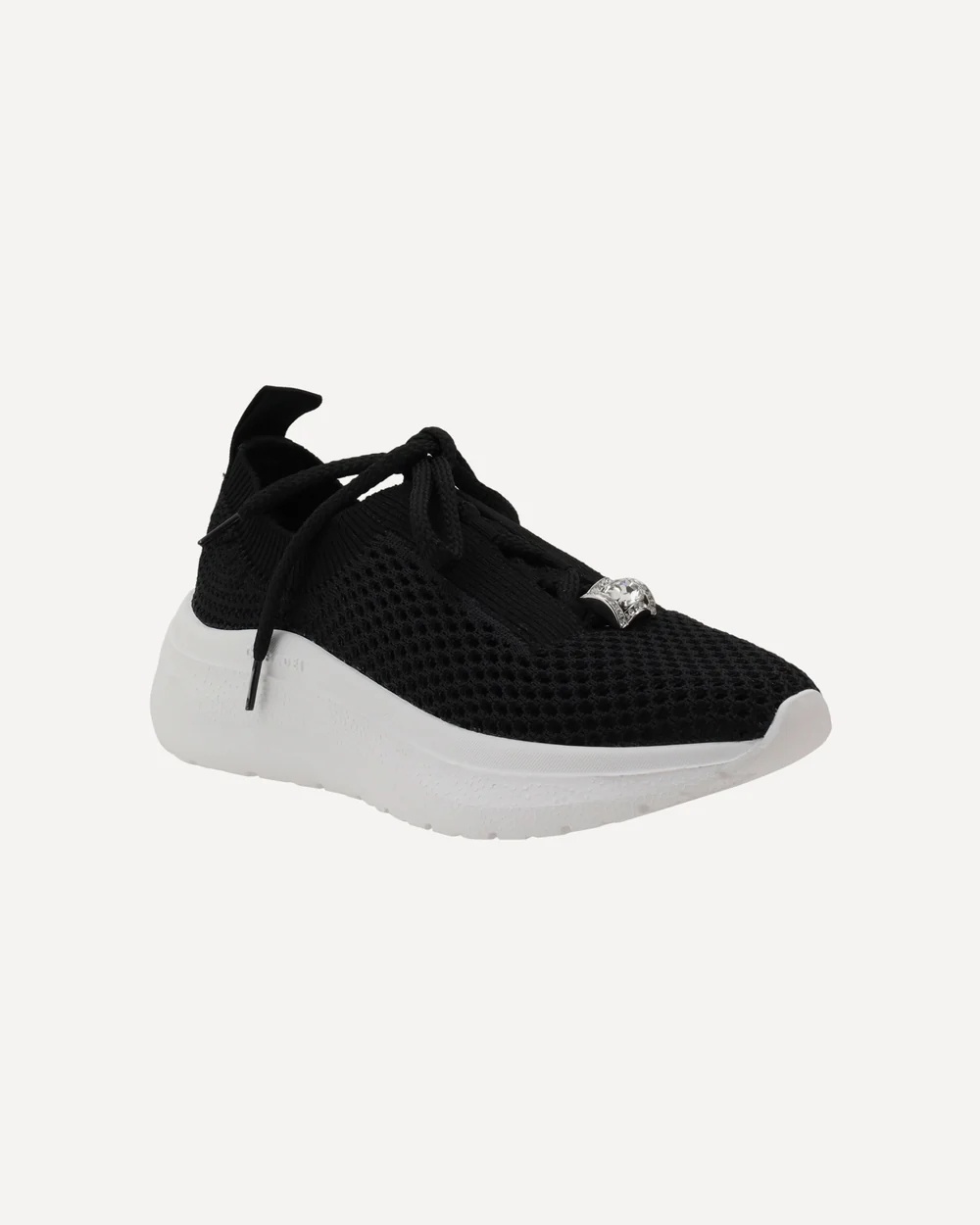 Casadei Mia Knitted Lace-up Sneakers
