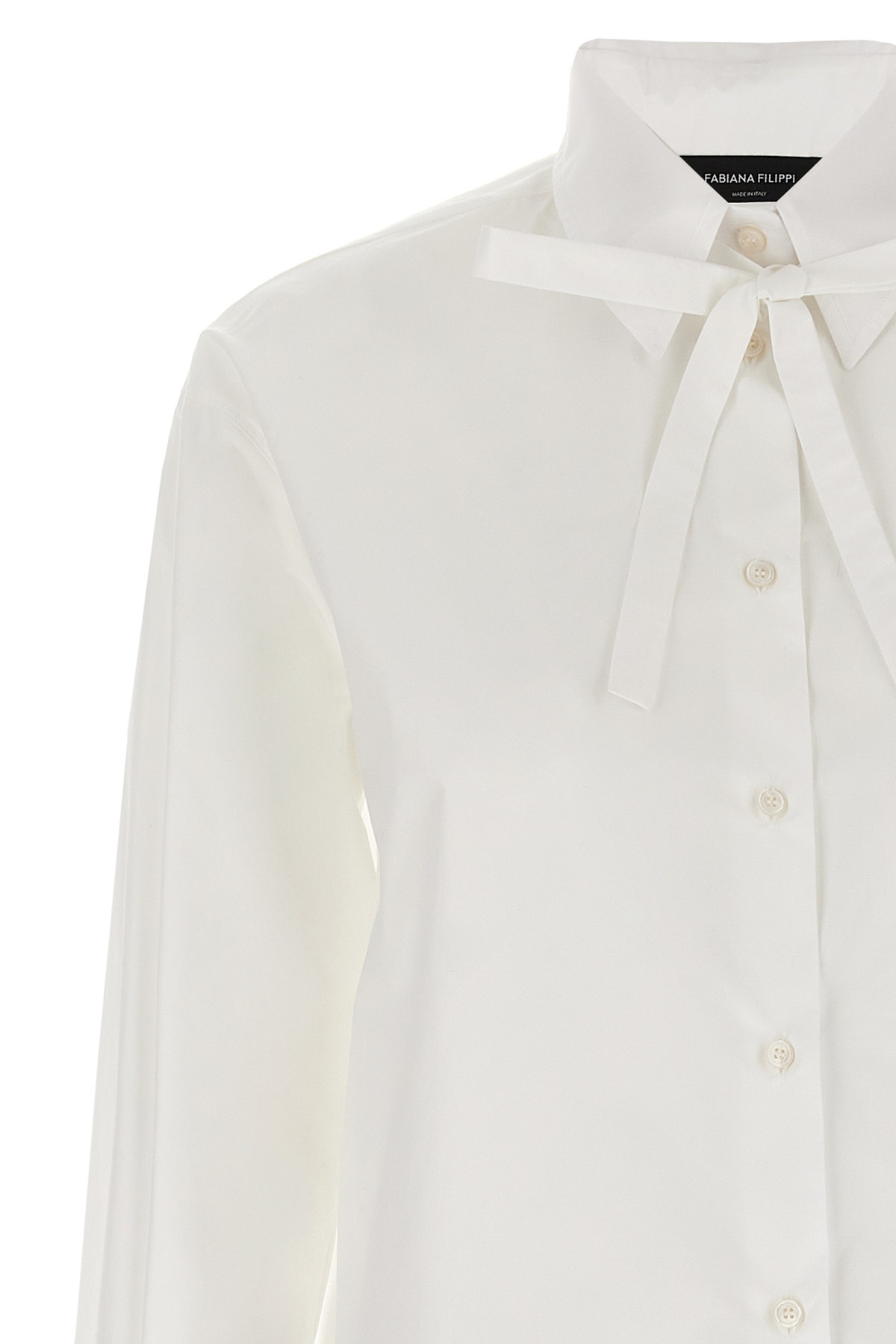 Fabiana Filippi Long-sleeved Shirt In White