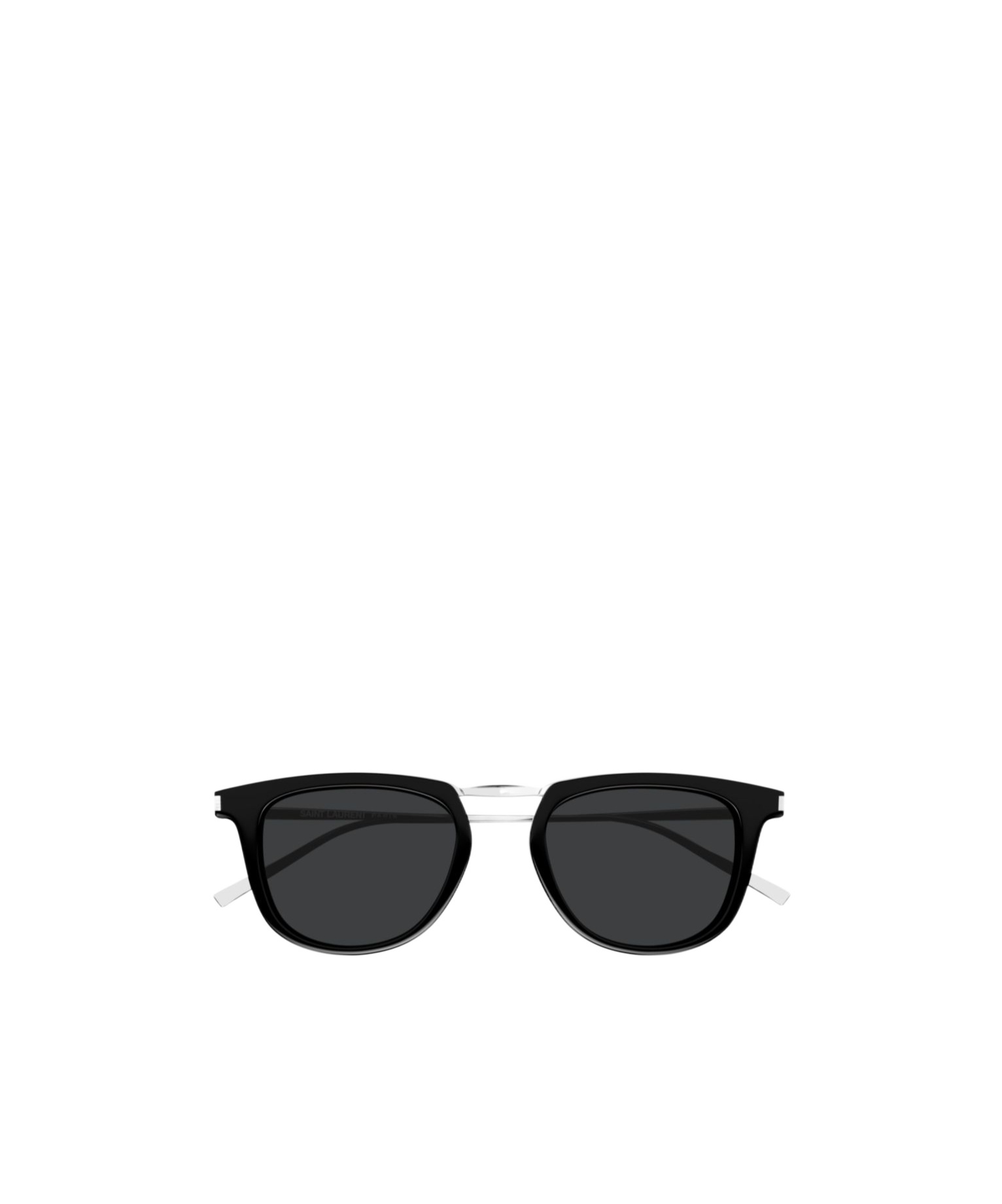 Saint Laurent Logo Sunglasses In Black