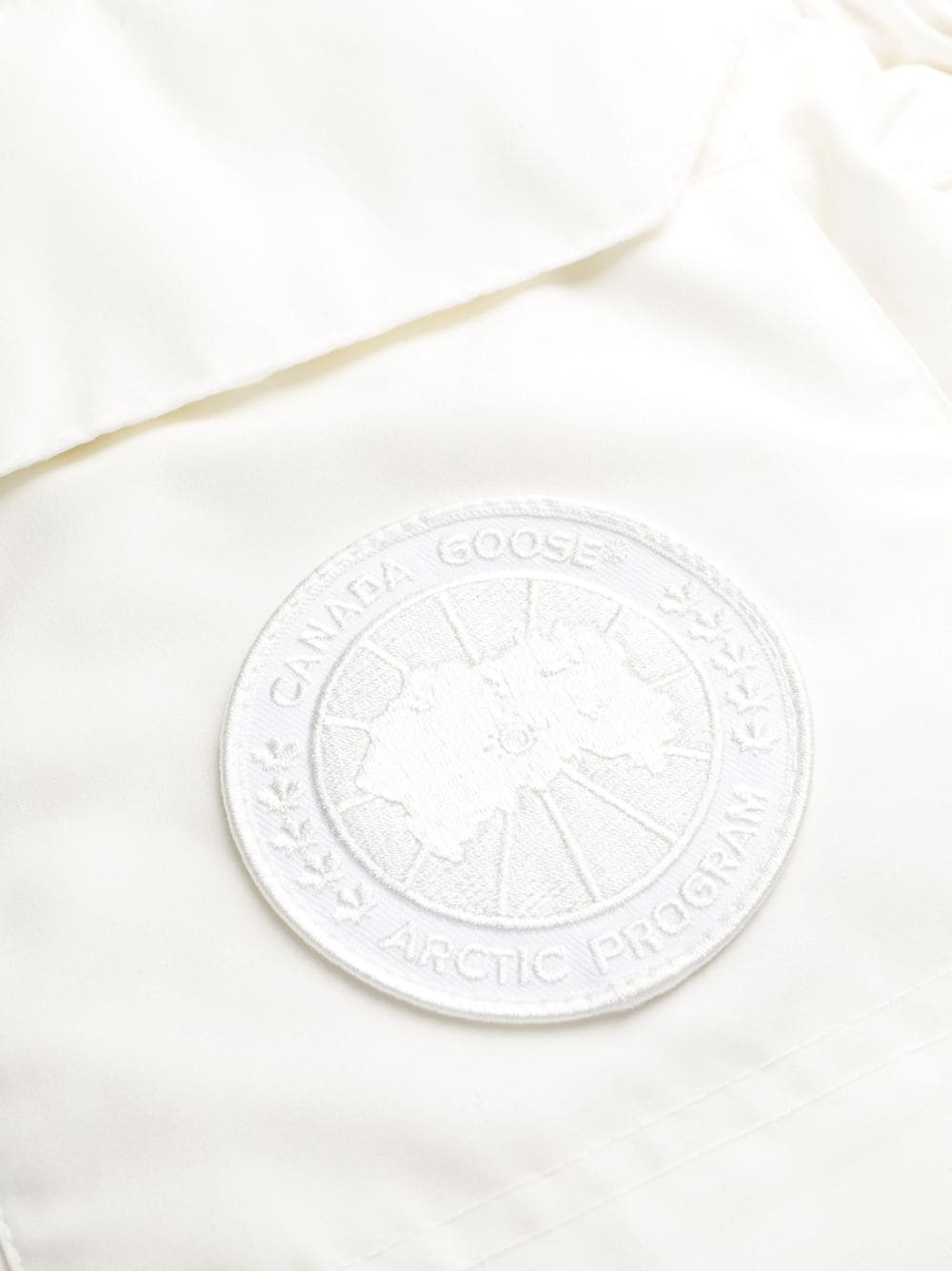 Canada Goose Long-sleeved Down Jacket In White