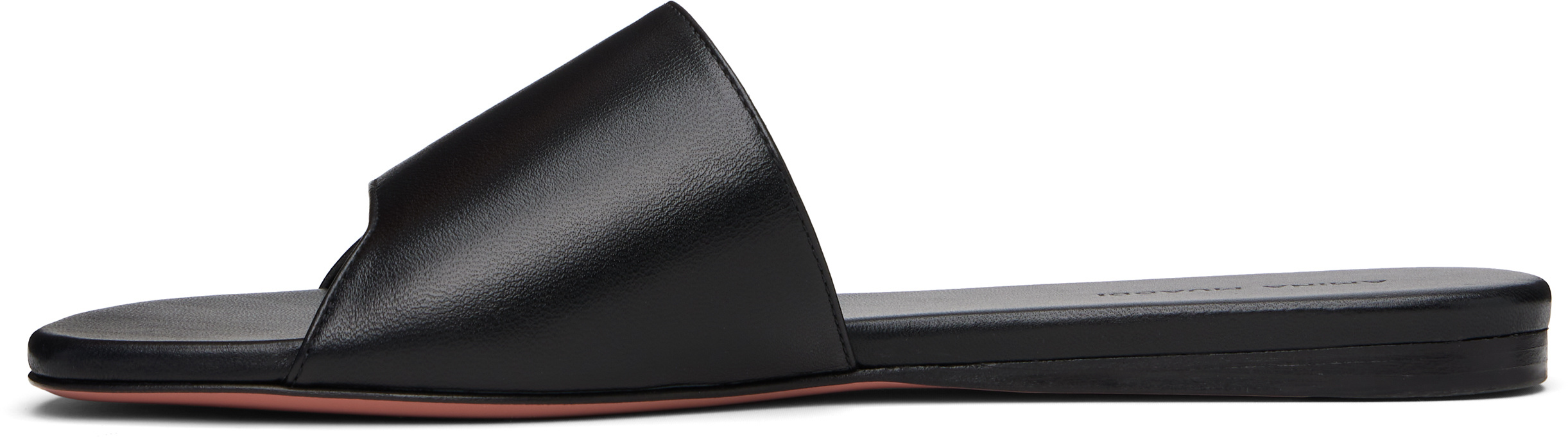 Amina Muaddi Bianca Slippers In Black