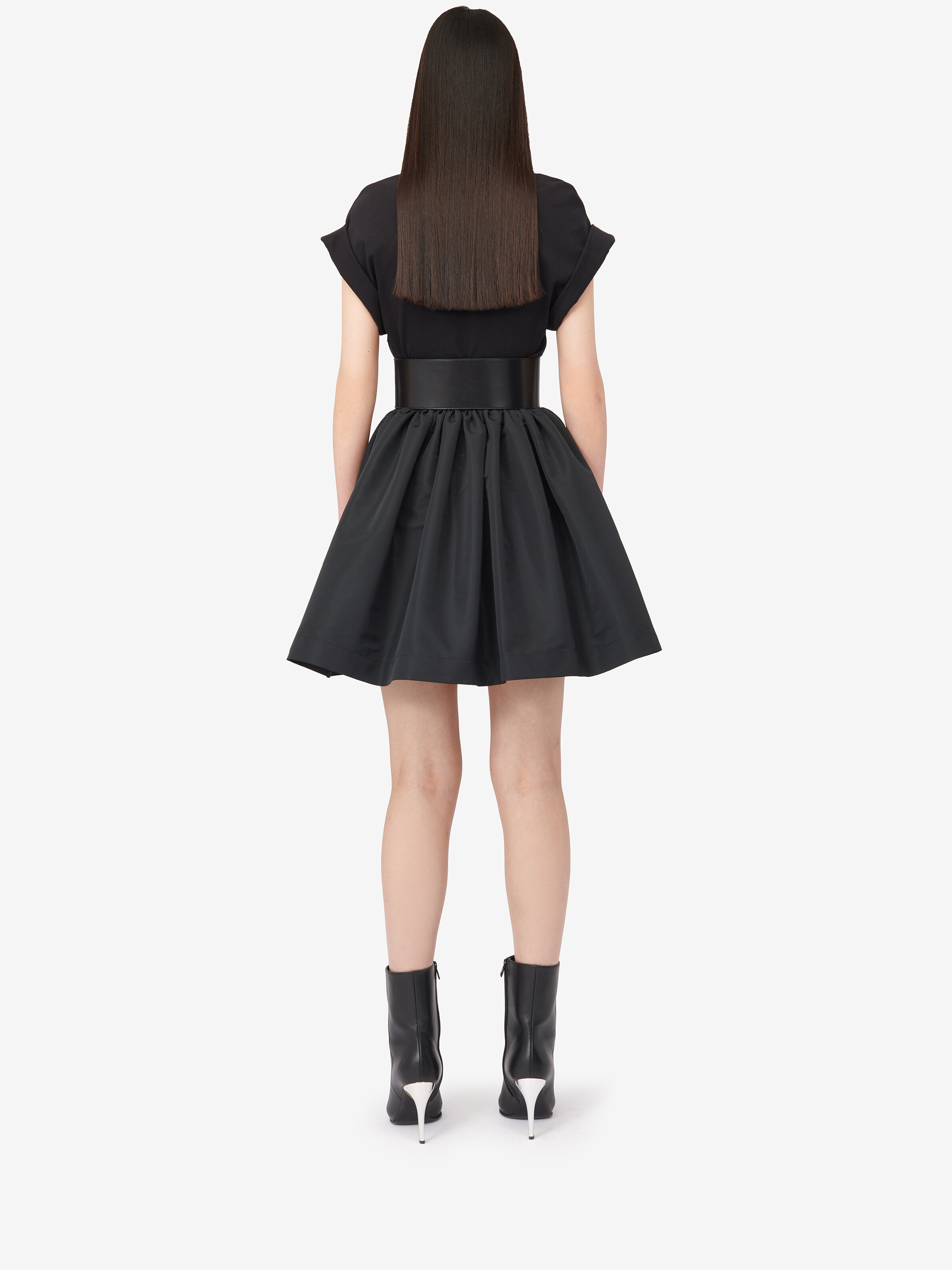 Alexander Mcqueen Alexander Mc Queen Hybrid Dress In Black