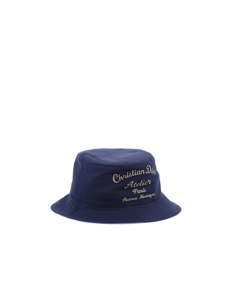 Dior Logo Hat In Blue