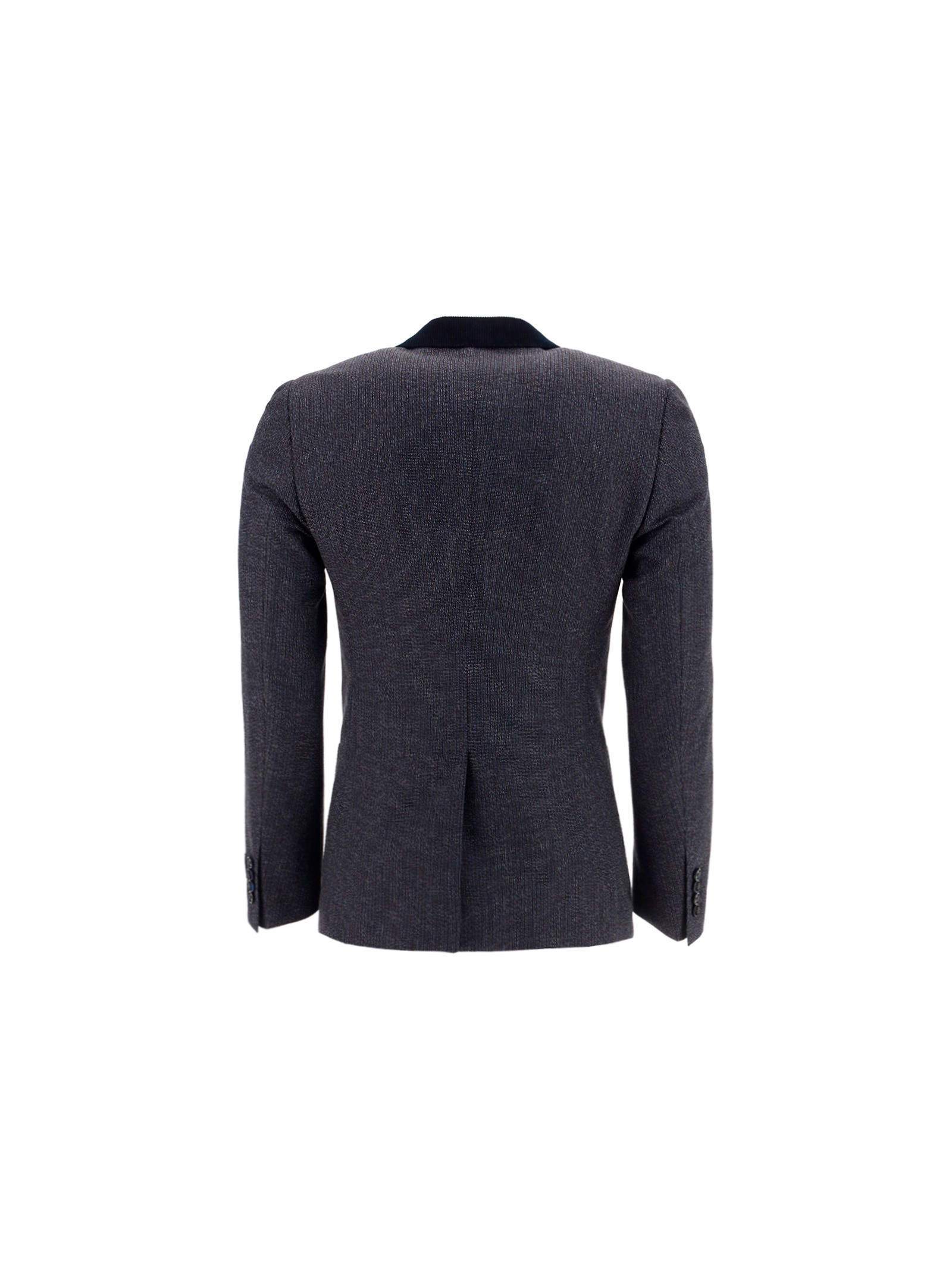 Dolce & Gabbana Contrast-lapel Blazer In Black