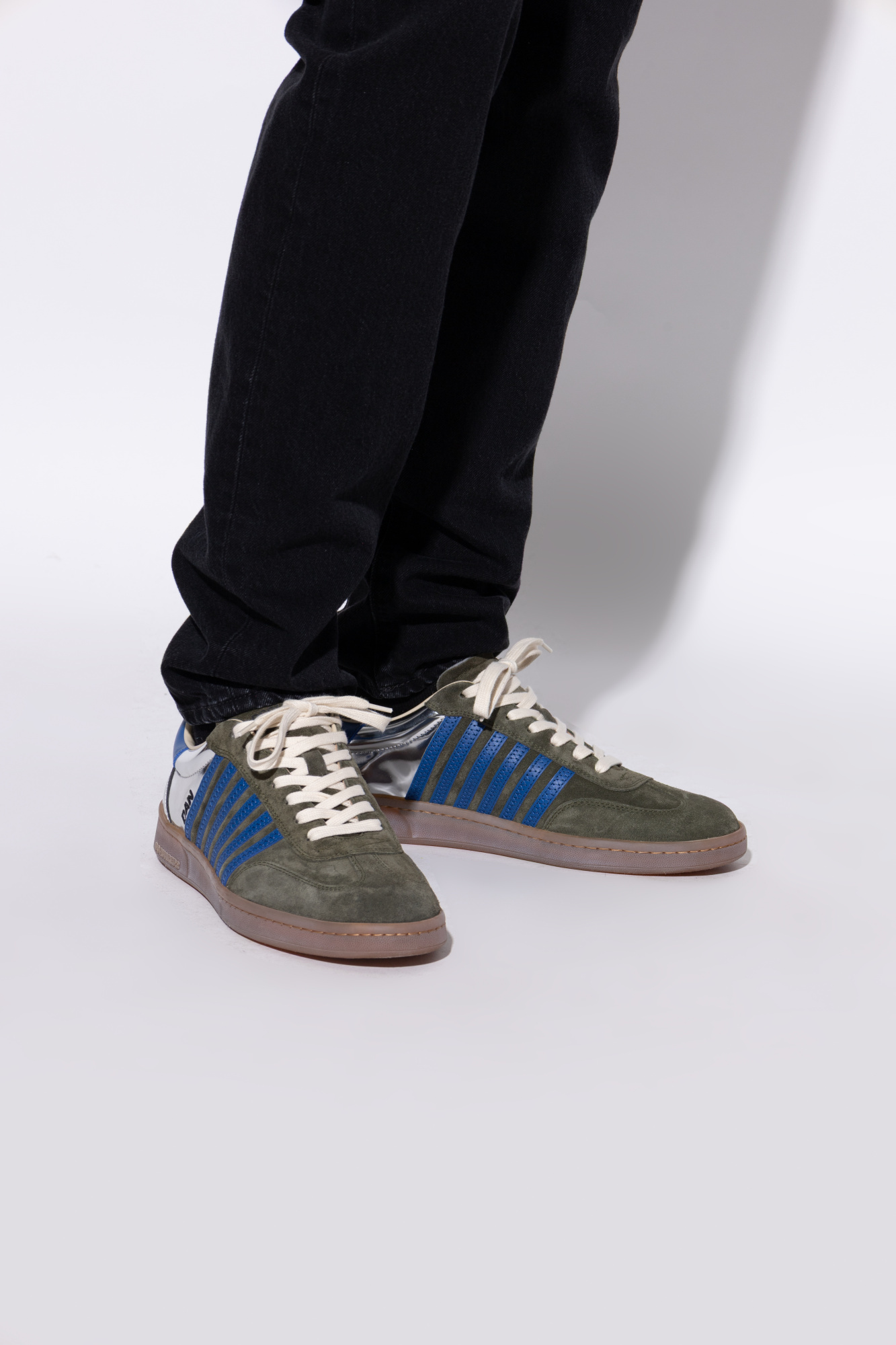 Dsquared2 Lace-up Low-top Sneakers In Green