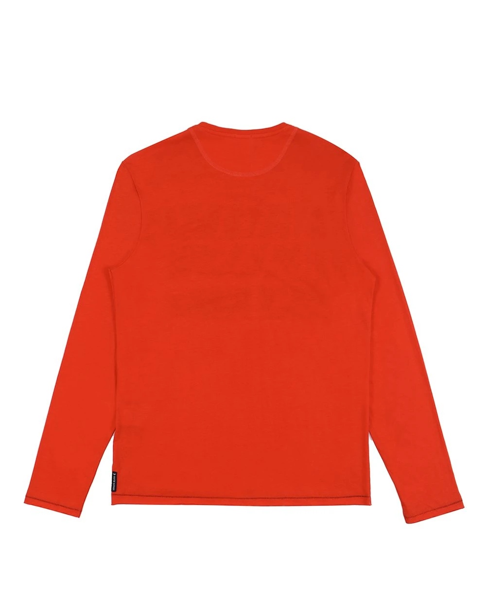 Armani Jeans T-shirt With Round Neck And Long Sleeves In Red