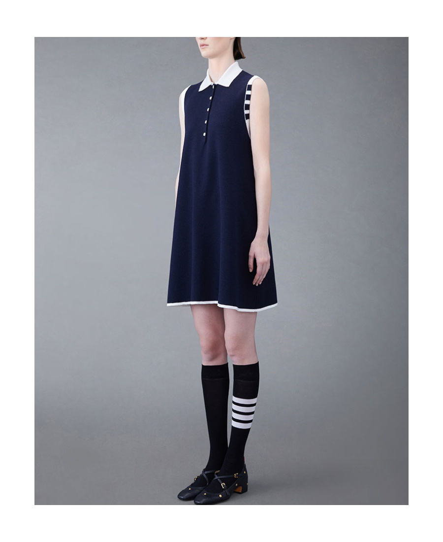 Thom Browne Signature 4-bar Stripe Dress