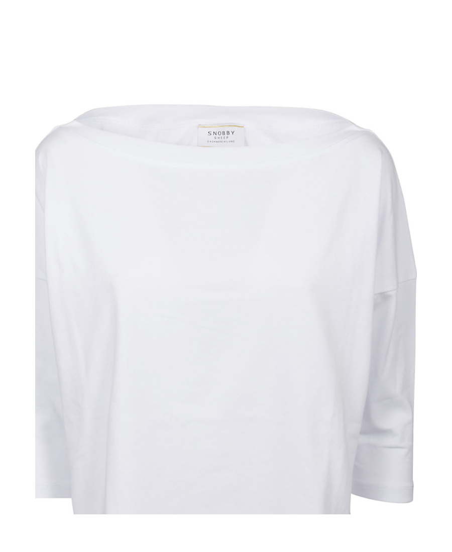 Snobby Sheep Wide-necked T-shirt In White
