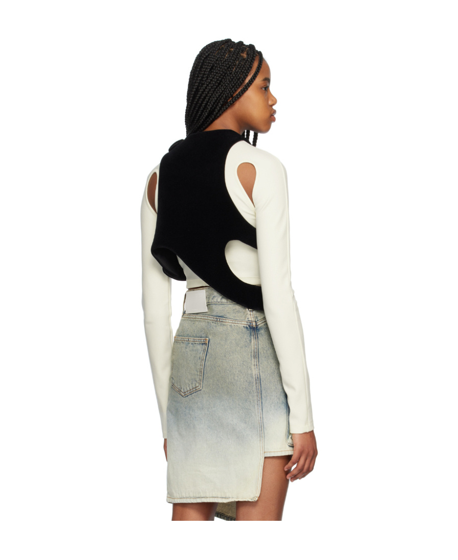 Off-white Exact Opposite Cotton Vest In Multi