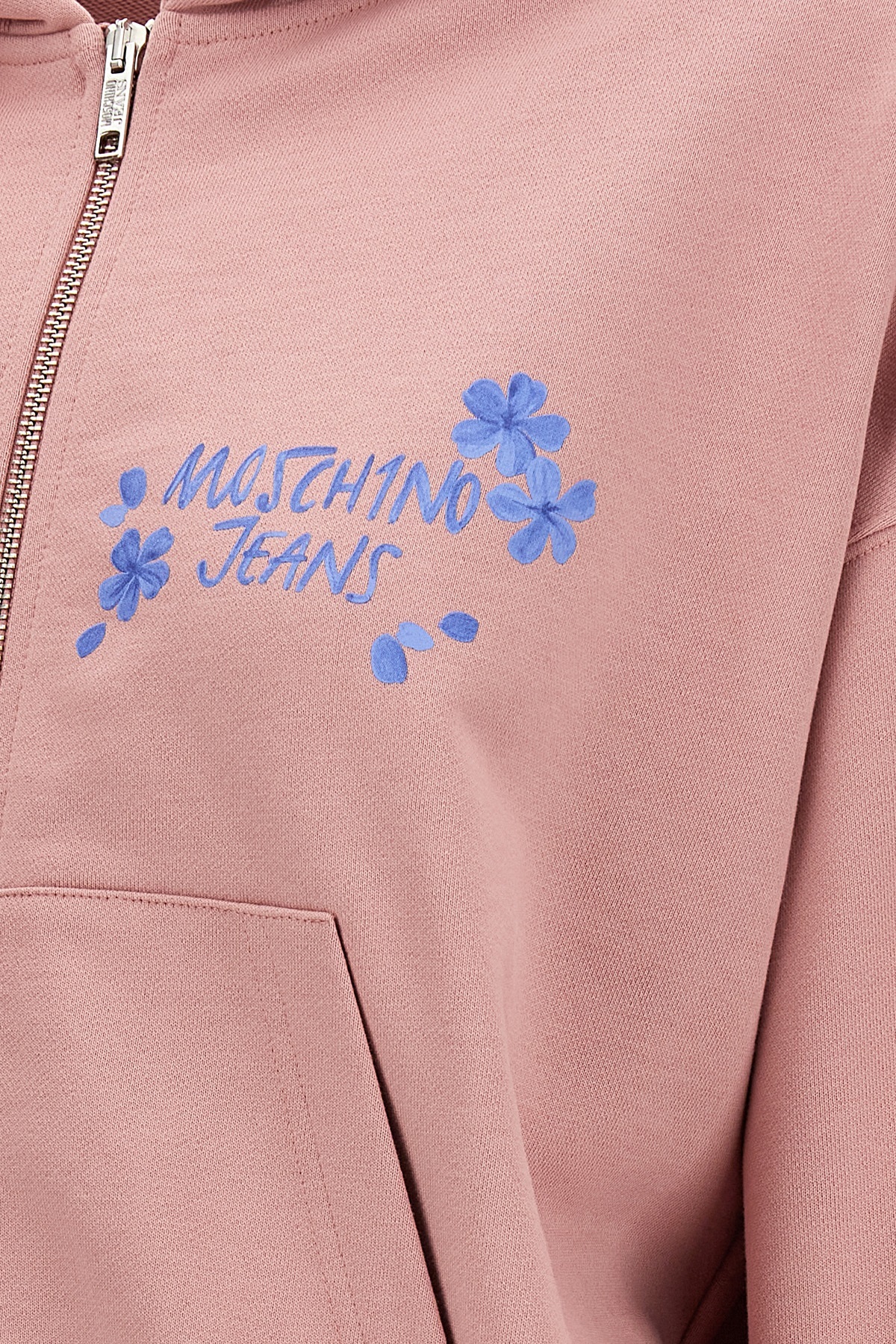 Moschino Hooded Sweater In Pink