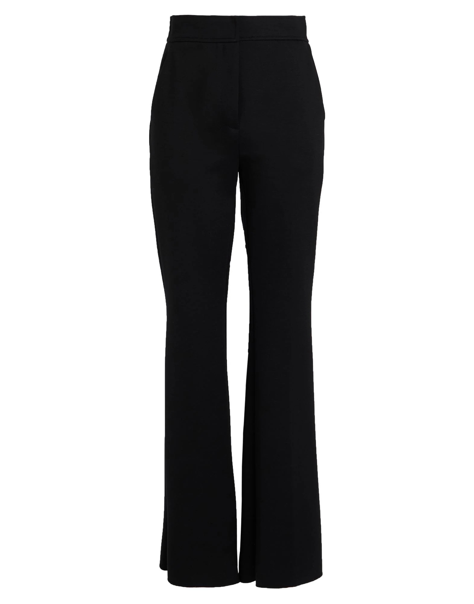 Max Mara Simple Flared Pants In Black