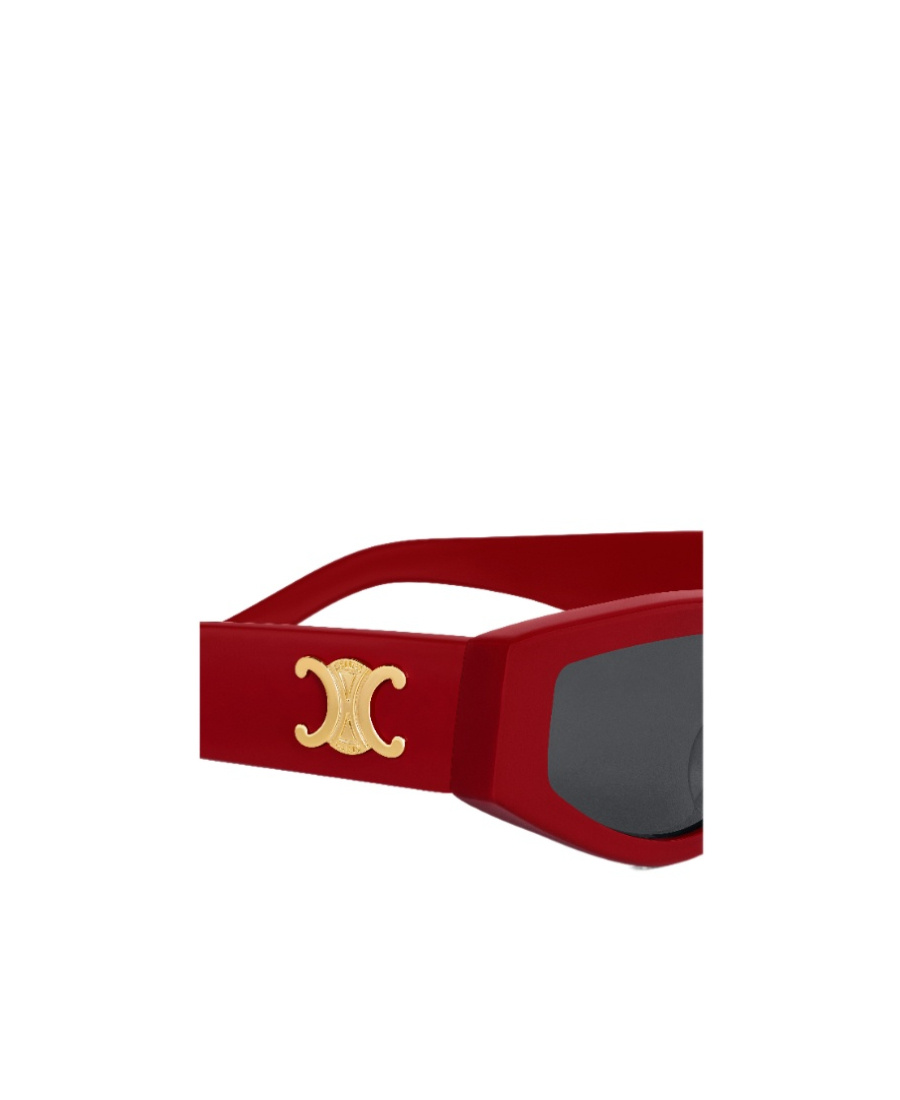 Celine Triomphe 12 Sunglasses In Red