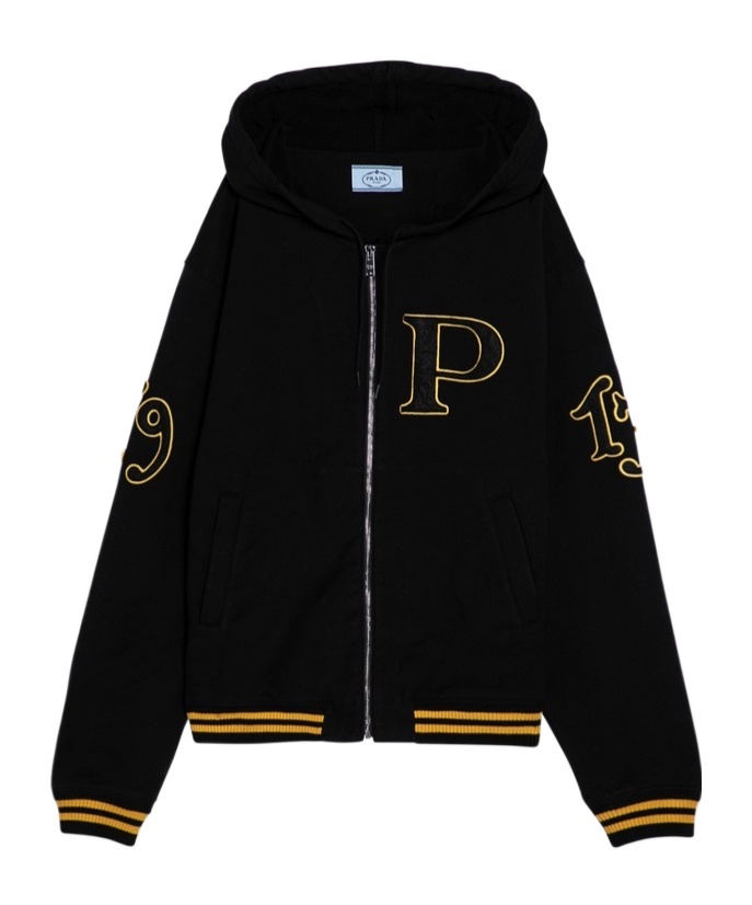 Prada Long-sleeved Sweater In Black