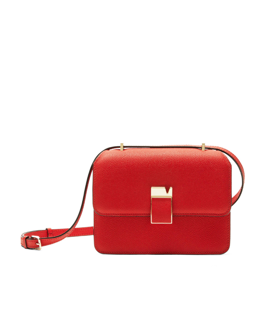 Valextra Nolo Mini Crossbody Bag In Red