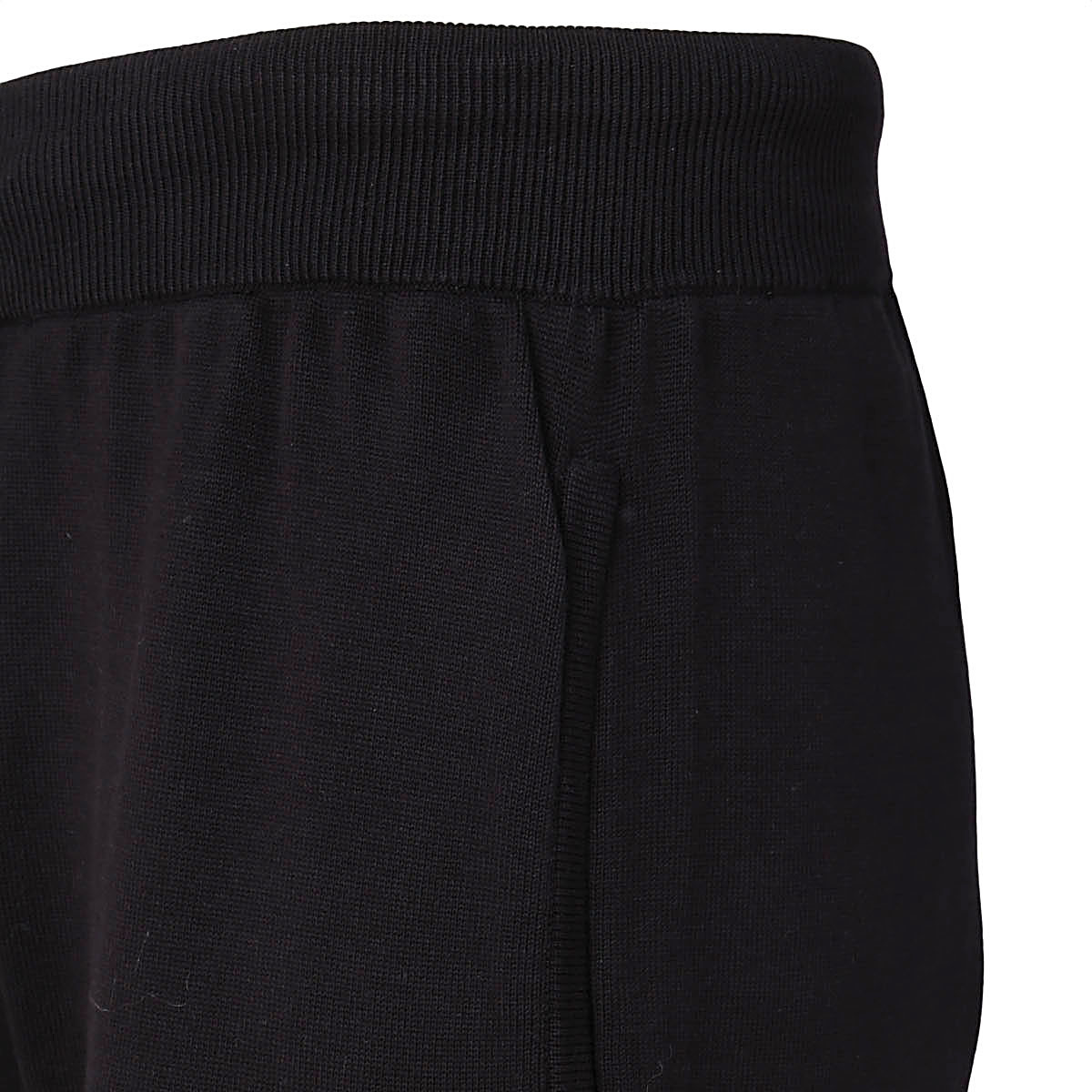 Malo Tapered Drawstring Track Pants In Black