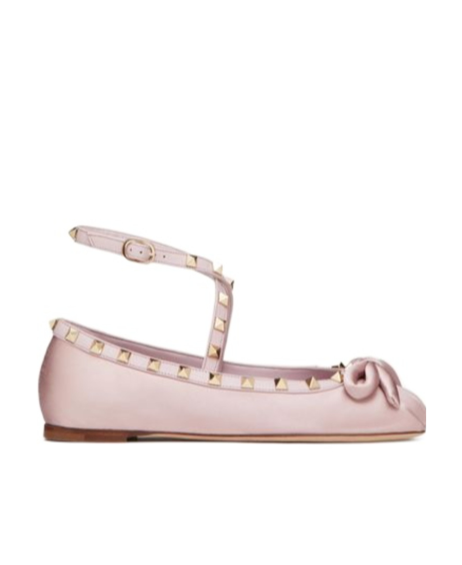 Valentino 'patent Leather Rockstud In Pink