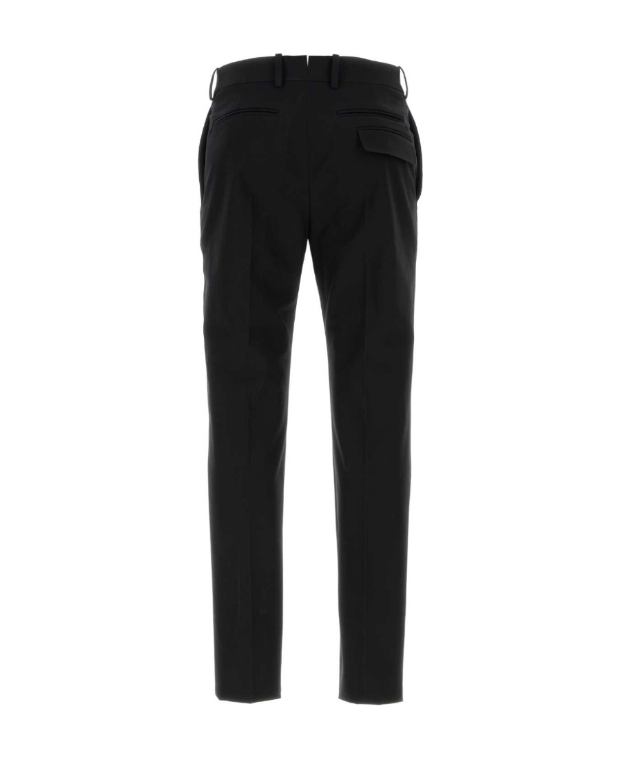 Alexander Mcqueen Alexander Mc Queen Organic Cotton Trousers In Black