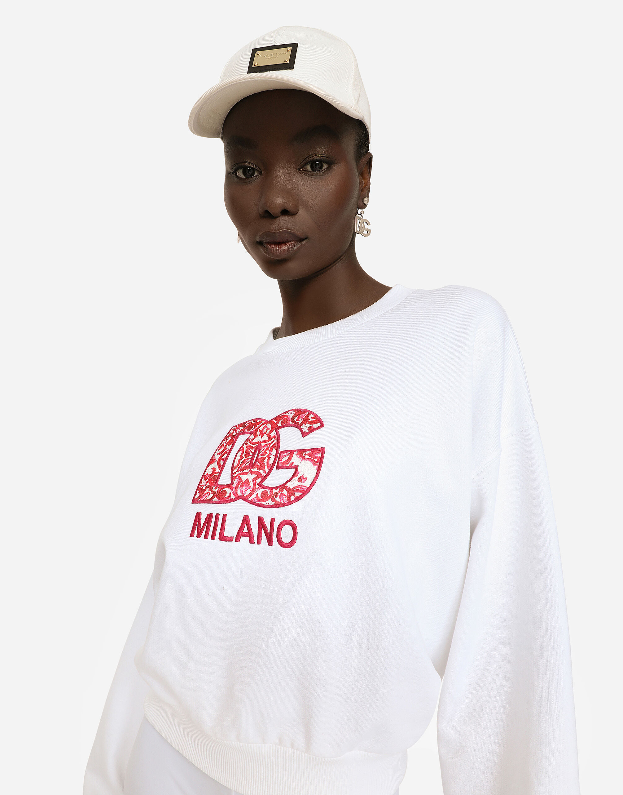 Dolce & Gabbana Logo-print Sweatshirt In White