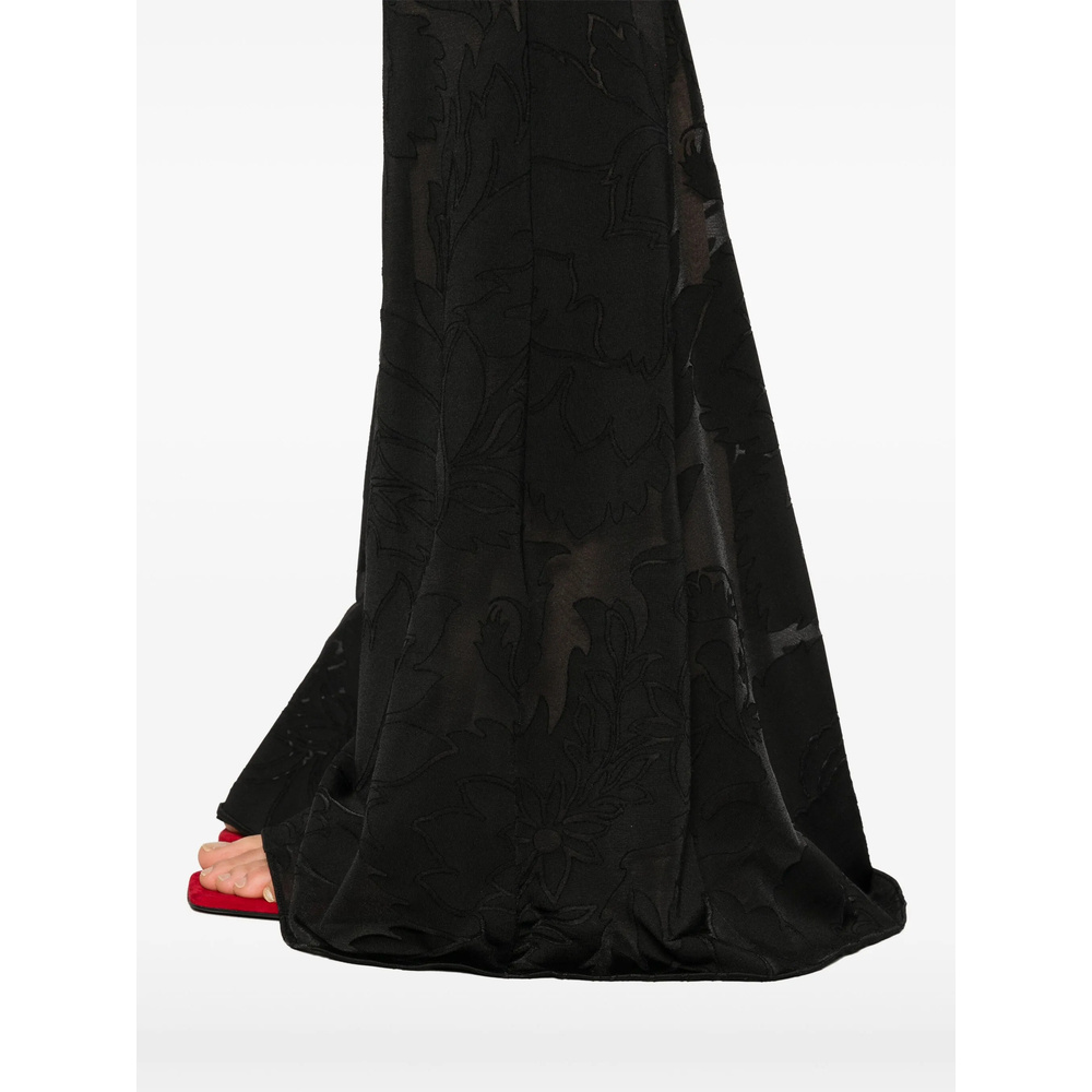 Etro Flared Casual Pants In Black