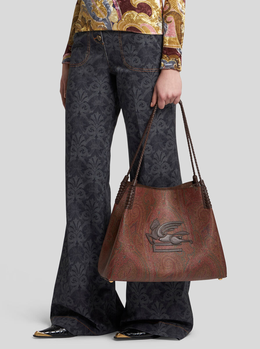 Etro Medium Libra Arnica Shoulder Bag In Brown