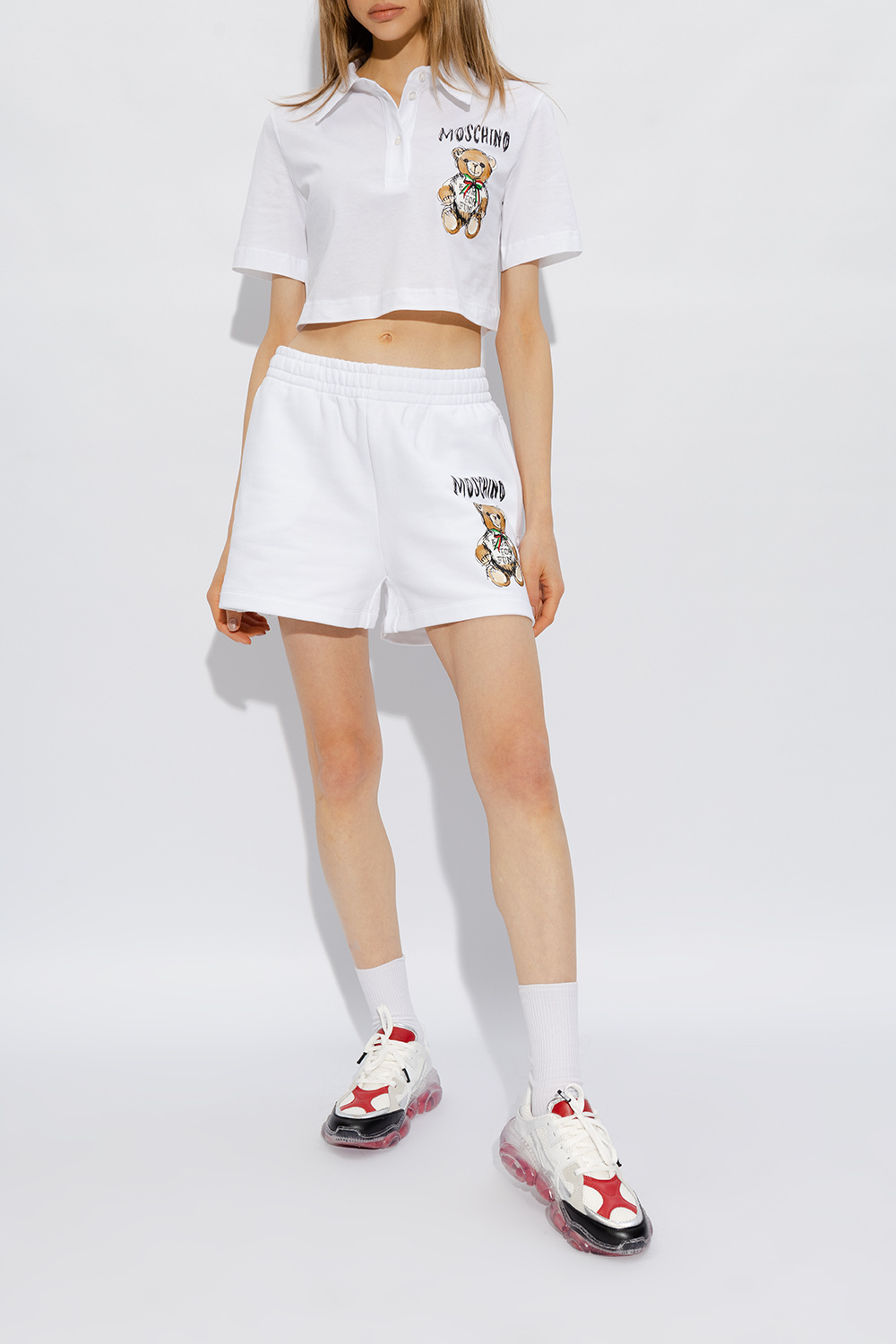 Moschino Couture Teddy Sneaker In White