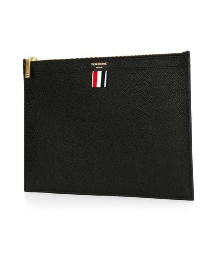 Thom Browne Small Tablet Clutch In Black