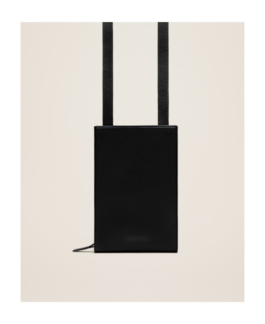 Jacquemus Le Gadju Neck Wallet In Black