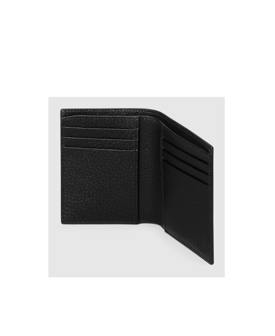 Gucci Gg Marmont Bi-fold Leather Wallet In Black