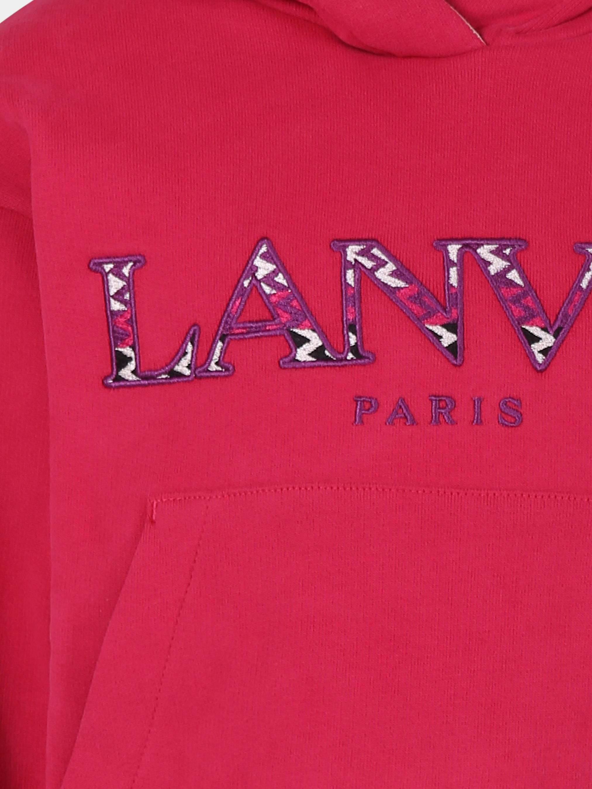 LANVIN PETITE LOGO LONG-SLEEVED SWEATSHIRT