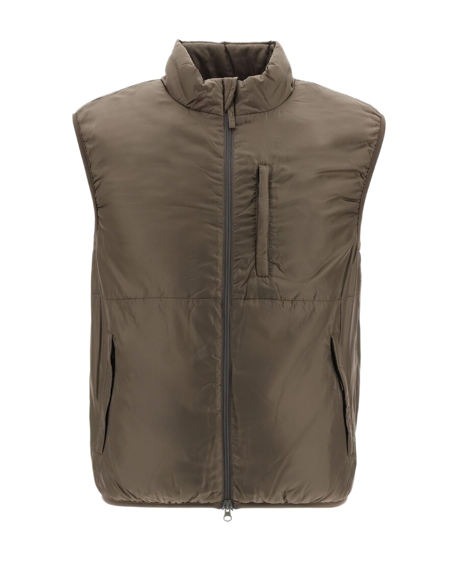 Aspesi Jil Vest With Thermore Padding In Brown