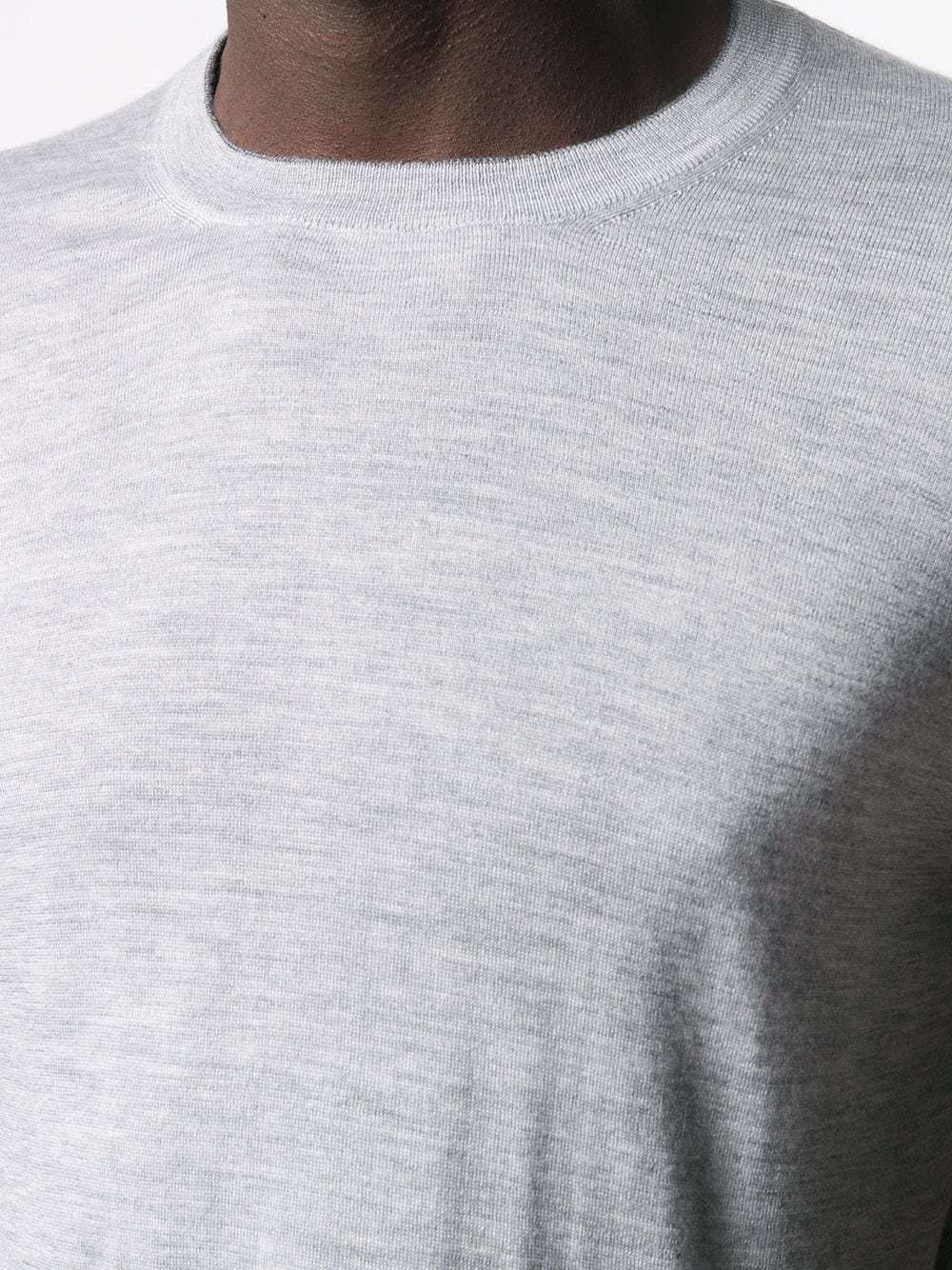 Brunello Cucinelli Round Neck Sweater In Gray