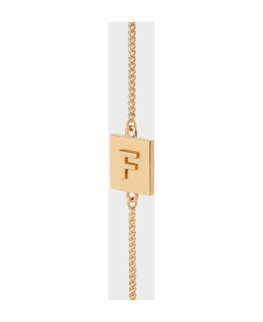 Celine Letter D Chain Bracelet In Yellow