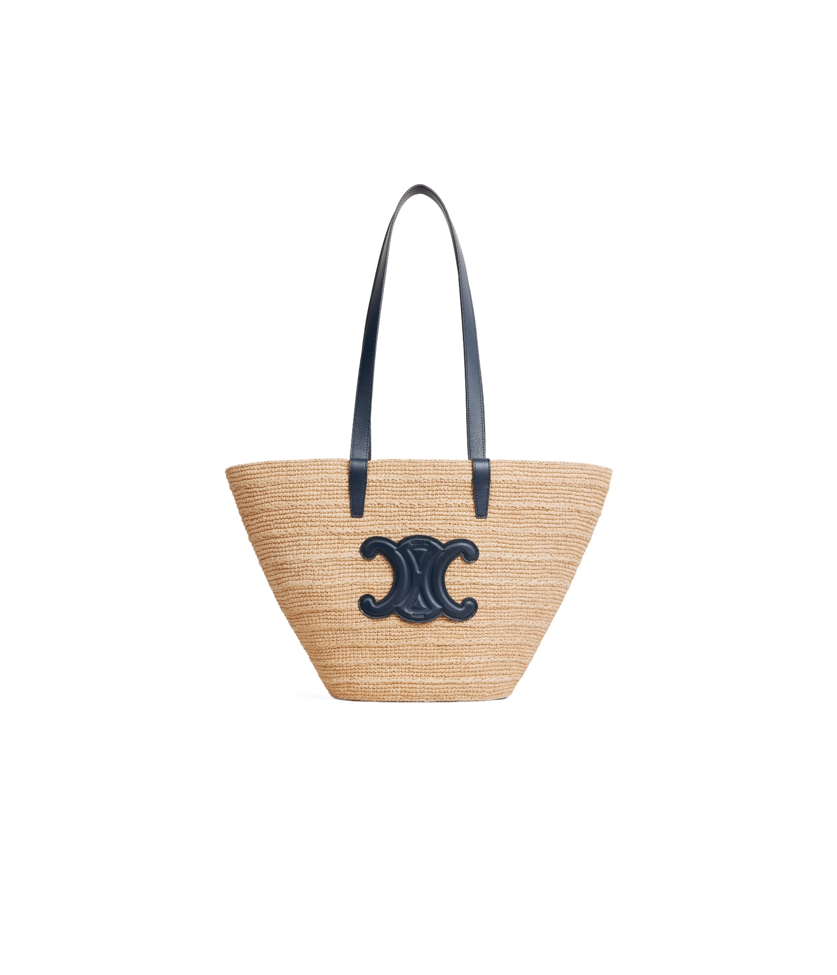 Celine Logo Shoulder Bag In Nude