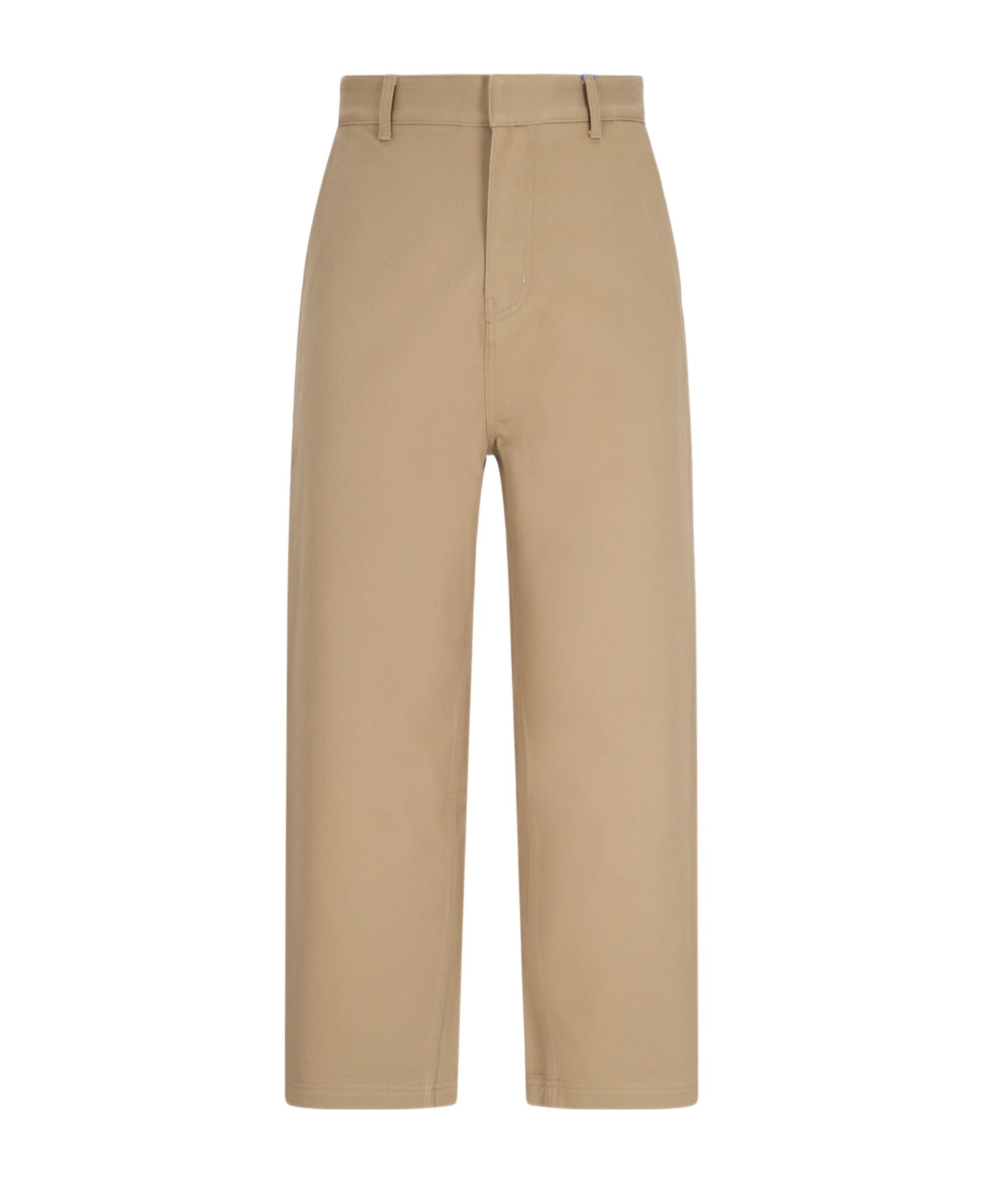 Ader Error Logo Casual Pants In Nude