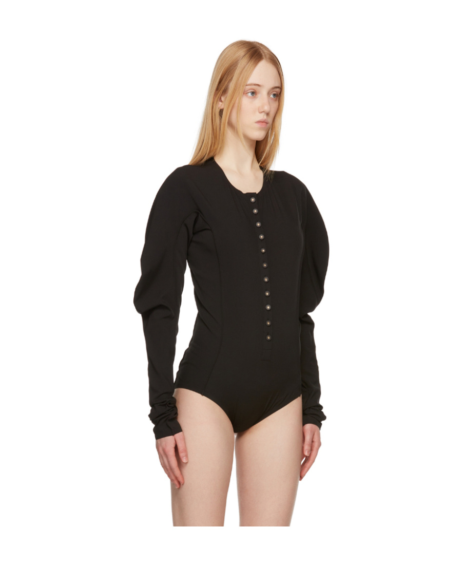 Low Classic Long-sleeved Jumpsuit In Black