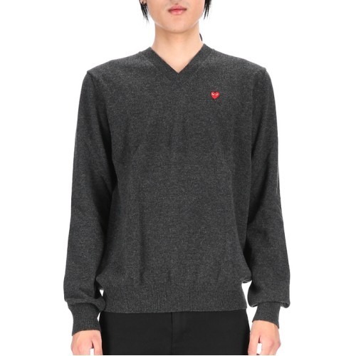Comme Des Garçons Long-sleeved Sweater In Black