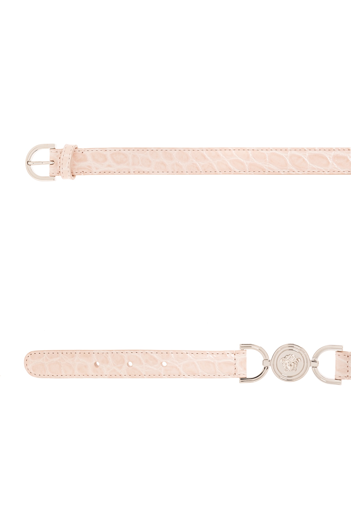 Versace Medusa '95 Leather Belt In Pink