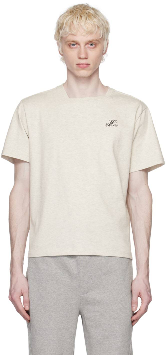 Ader Error Logo Short-sleeved T-shirt In White